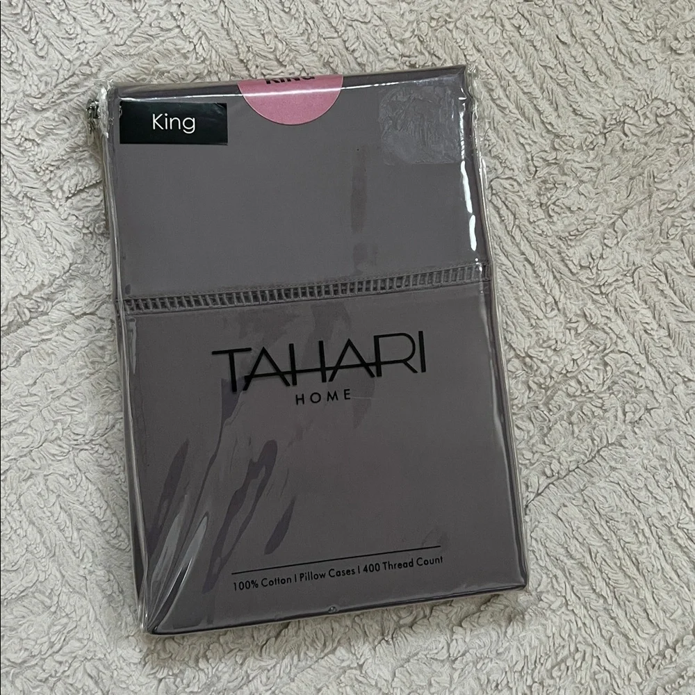 Tahari Home 100% cotton King Pillow Cases 400 thread count, New in packaging - Picture 2 of 15